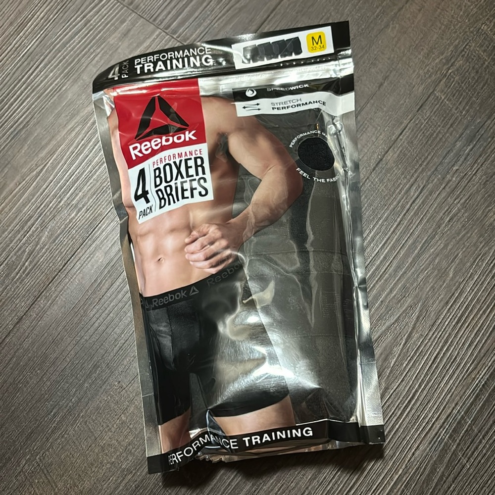 COPY - Reebok men’s performance boxer briefs, medium, pack of 4 NWT